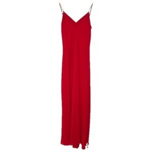 Dave & Johnny Red Formal Gown Jewel Strap Size 7-8